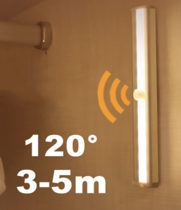 Veilleuse de nuit pour personne âgée – 10 LED - Sur pile AAA - lumières chaudes avec détecteur de mouvement